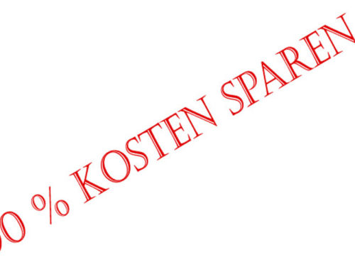 90 Prozent Kosten sparen…